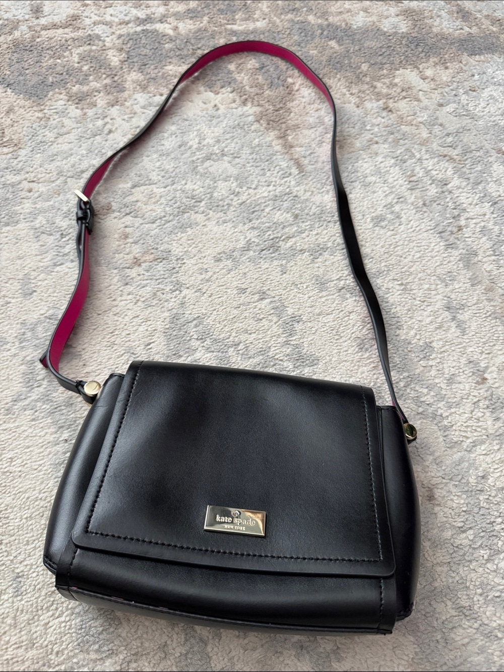 Kate Spade Black Leather Crossbody Bag